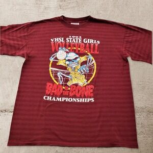 1993 Virginia High School League Volleyball Championship Burgundy Large Shirt
